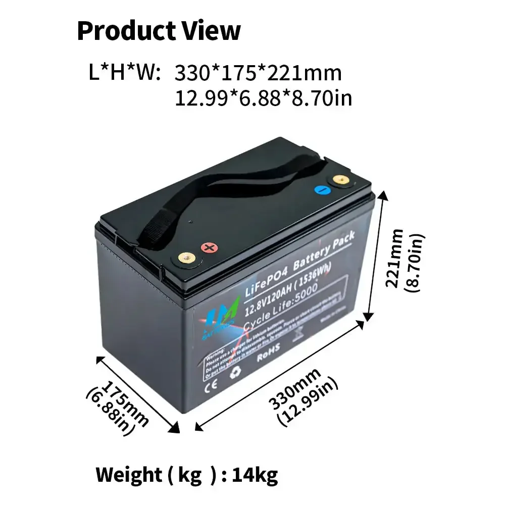 12.8V 120AH Rechargeable Lithium Batteries Lithium-battery - Image 3
