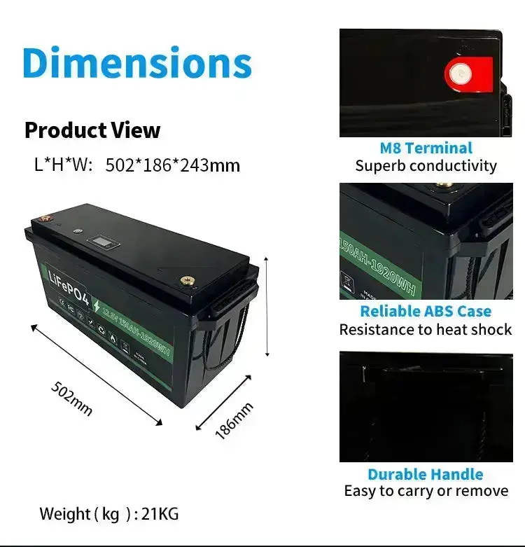 12.8V 100AH 150AH 200AH Lithium Ion Batteries - Image 7