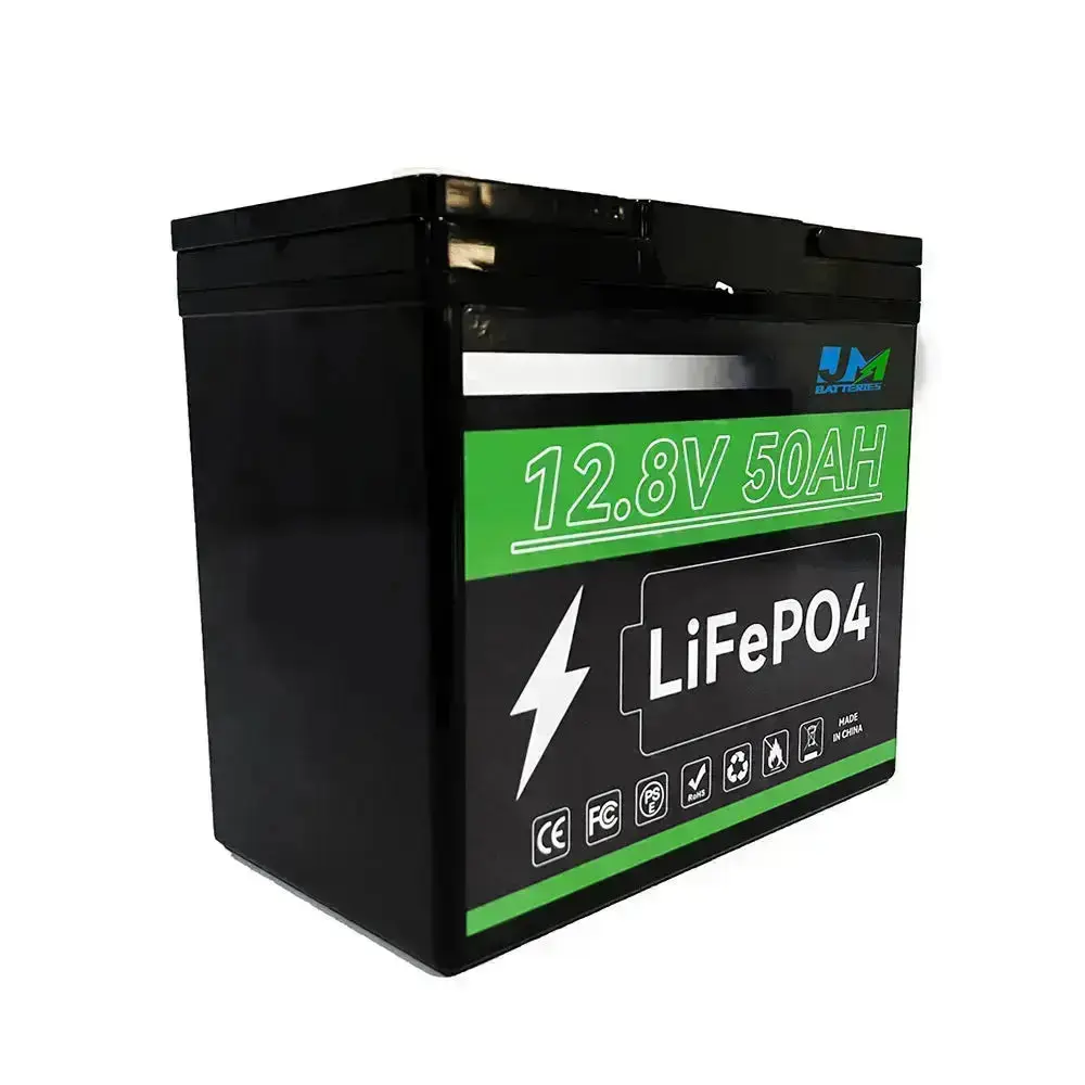 12.8V 50ah Rechargeable Home Solar Electric Vehicle E Bike Lithium Battery - Image 2
