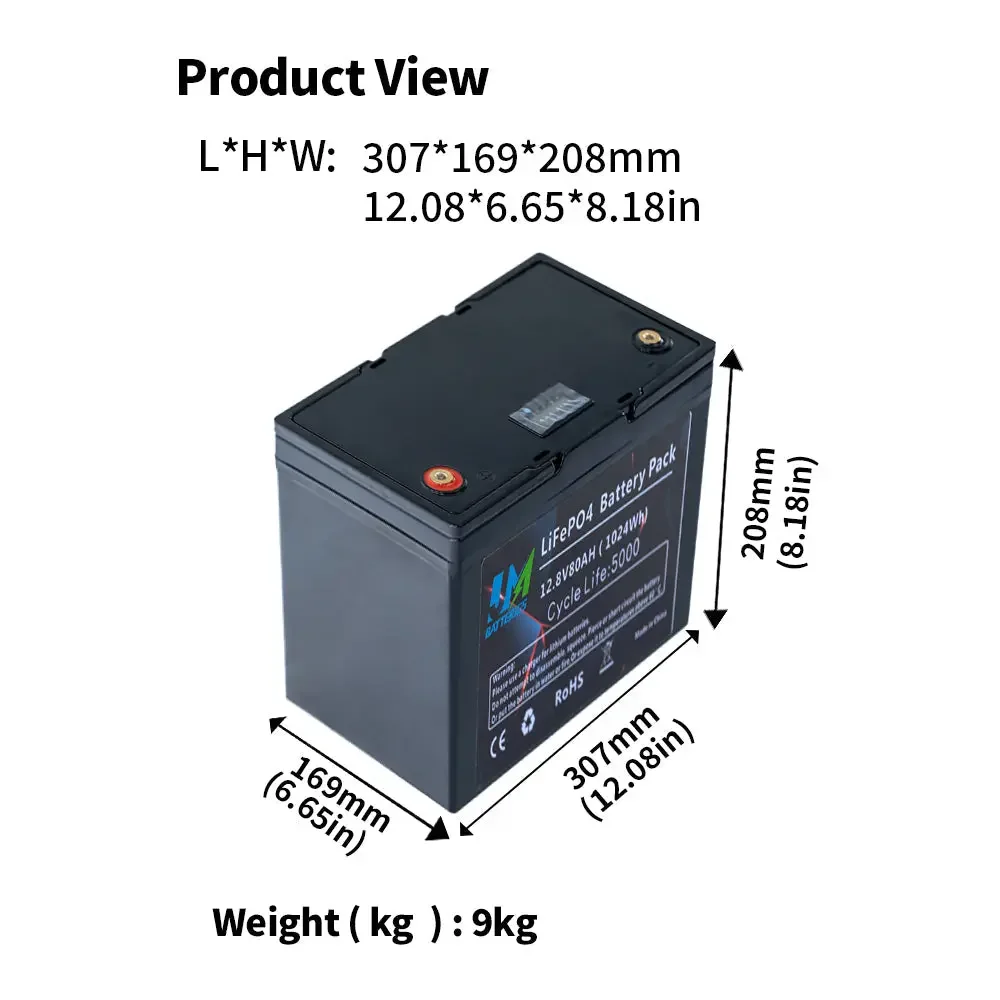 12.8V 80AH Best Lithium Ion Batteries - Image 3