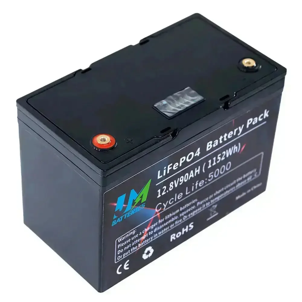 12.8V 90AH Lithium Ion Battery Solar Storage System LiFePO4 Battery - Image 4