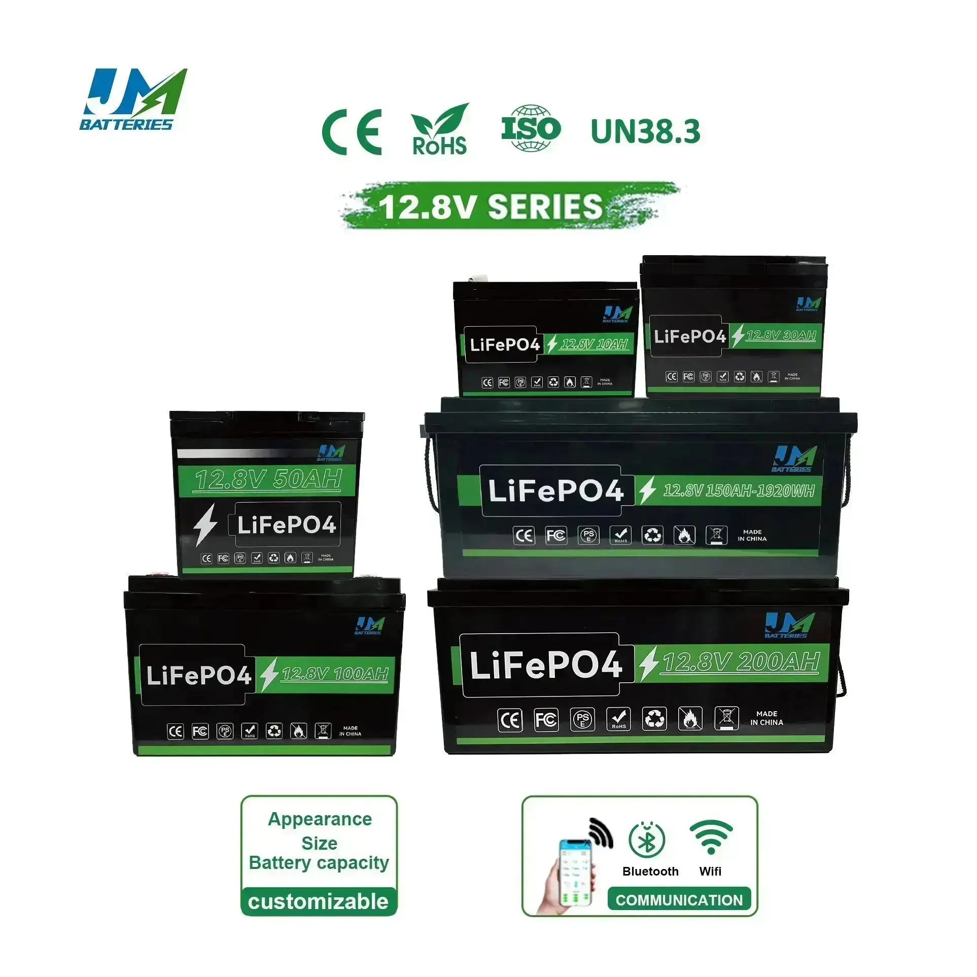 12v 100ah 150ah 200ah 300ah Energy Storage Battery Rechargeable Bike Lithium Ion Battery - Image 26