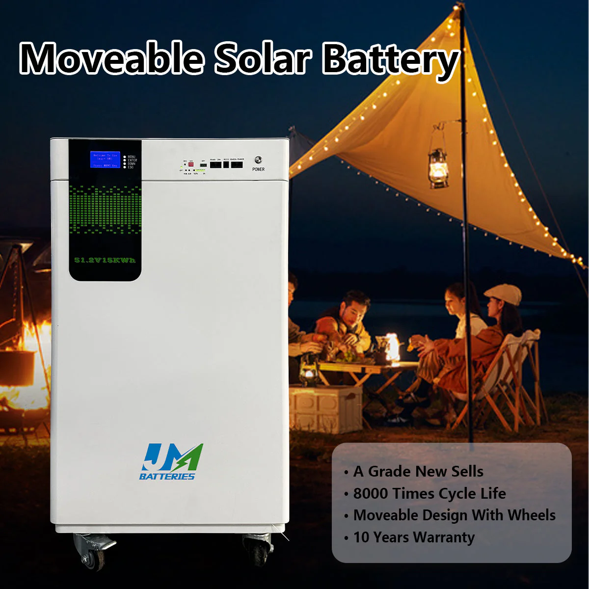 15kwh LiFePO4 Battery Portable Power System 48V 51.2V 300ah Lithium Ion Battery Home Energy Storage System - Image 2