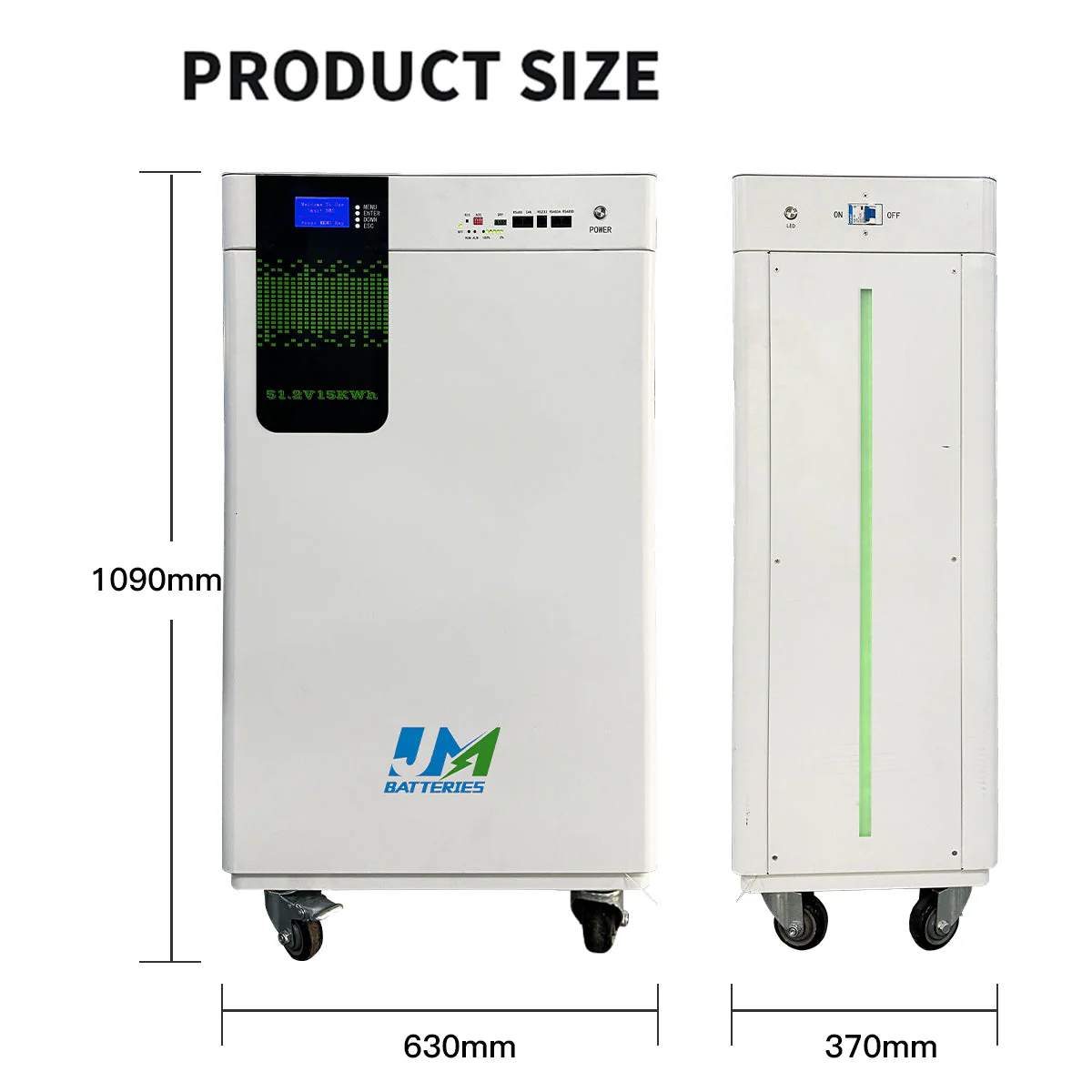 15kwh LiFePO4 Battery Portable Power System 48V 51.2V 300ah Lithium Ion Battery Home Energy Storage System - Image 6
