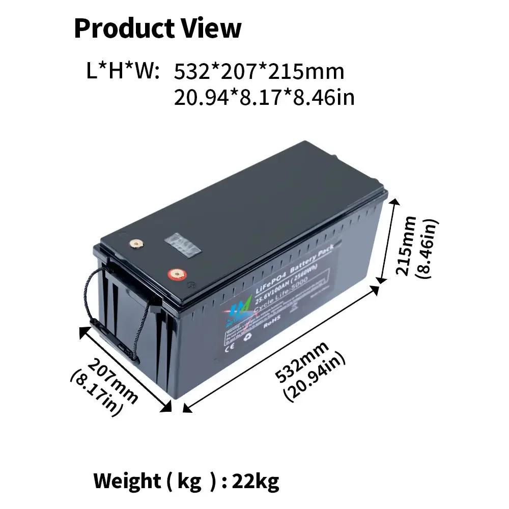 24V 100AH Lithium Ion Batteries For E Bike - Image 3