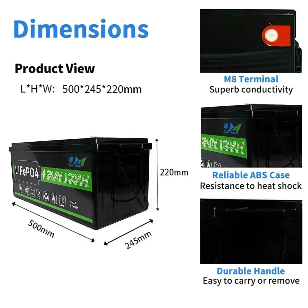 25.6V 150Ah Lithium Ion Battery Pack E Bike Battery for Solar System - Image 3