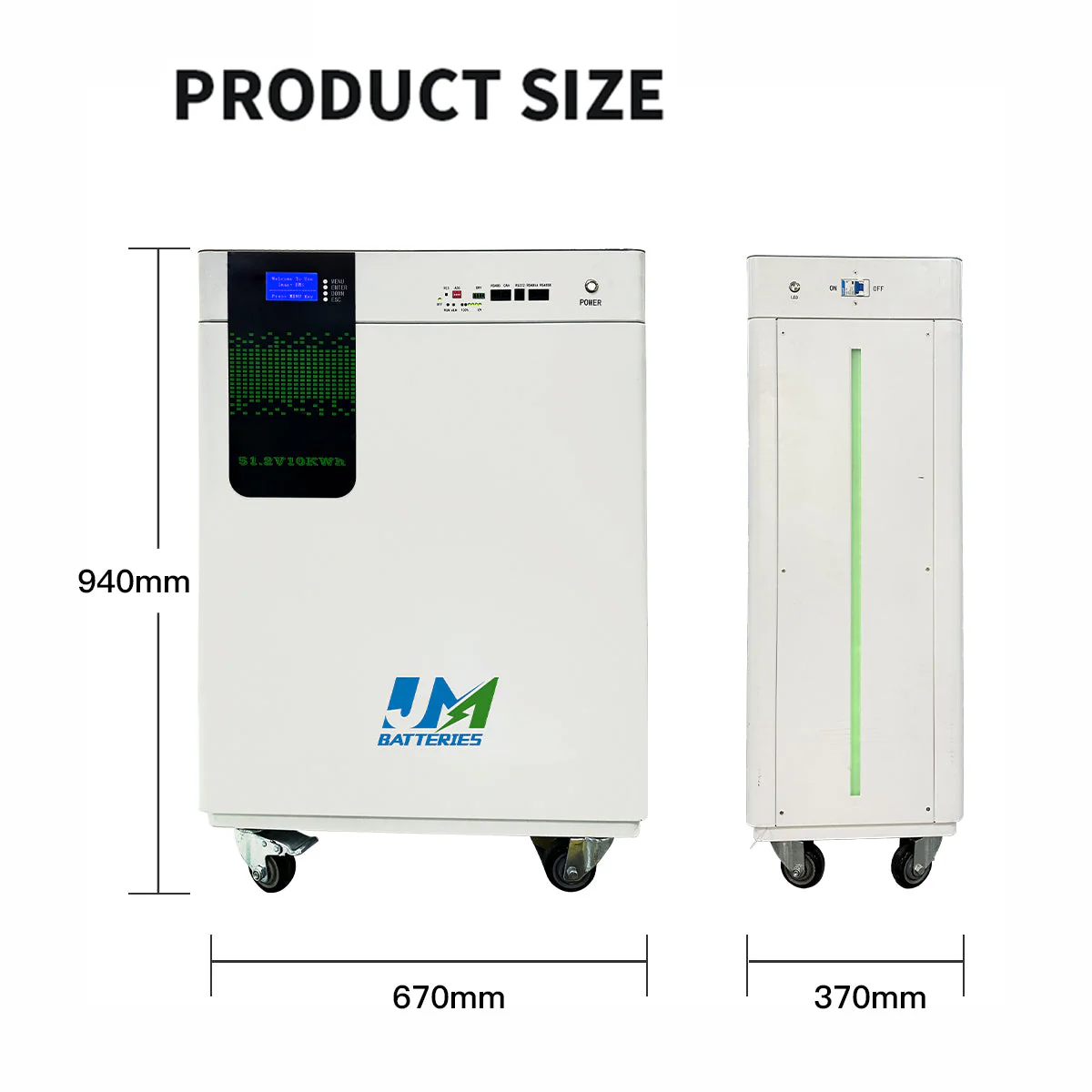 48V 51.2V 200ah Movable Energy Storage Lithium Battery 10kwh LiFePO4 Battery Pack Battery for Home Energy Storage Power - Image 4
