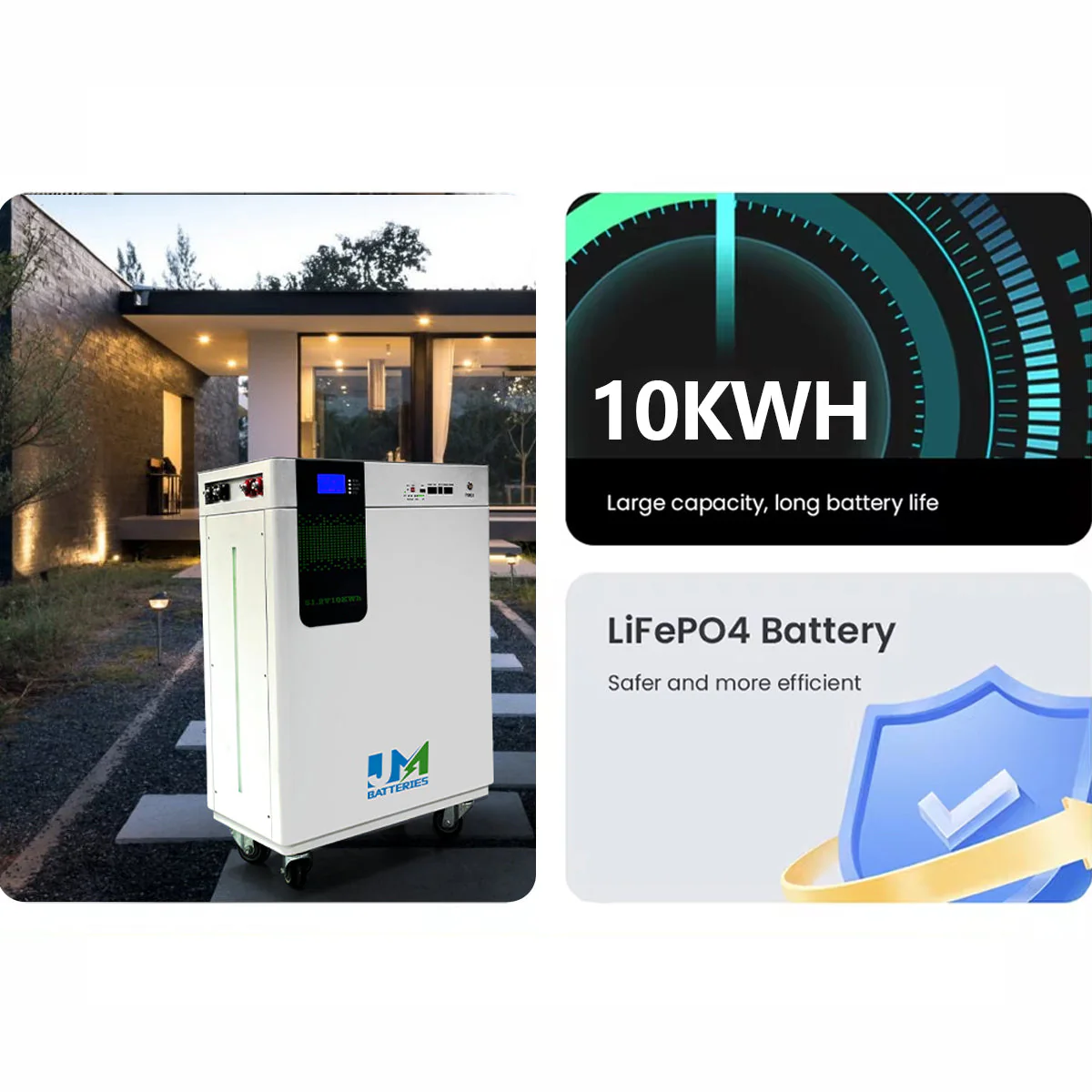 48V 51.2V 200ah Movable Energy Storage Lithium Battery 10kwh LiFePO4 Battery Pack Battery for Home Energy Storage Power - Image 5