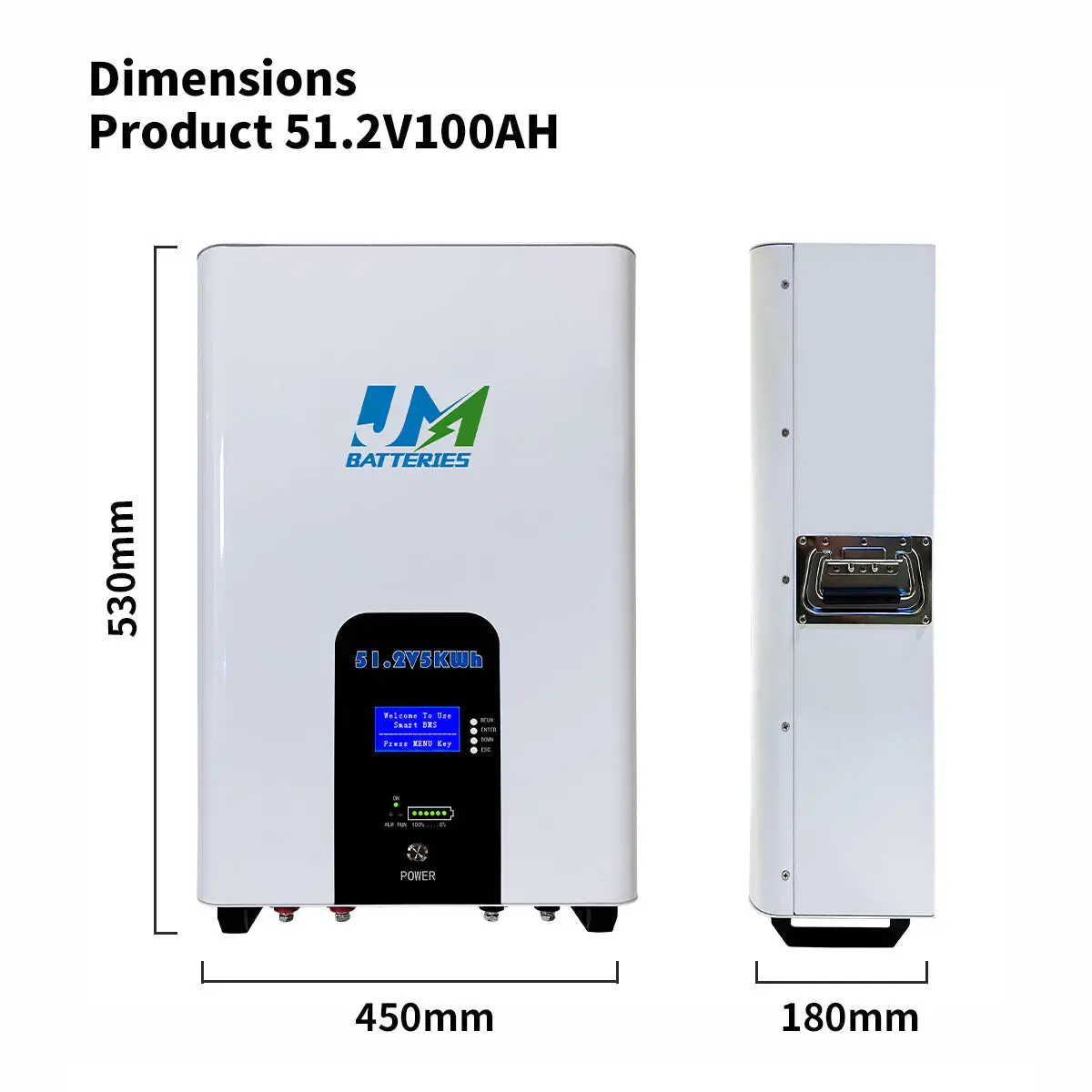 51.2V 100AH Home LiFePO4 Phosphate Battery - Image 3