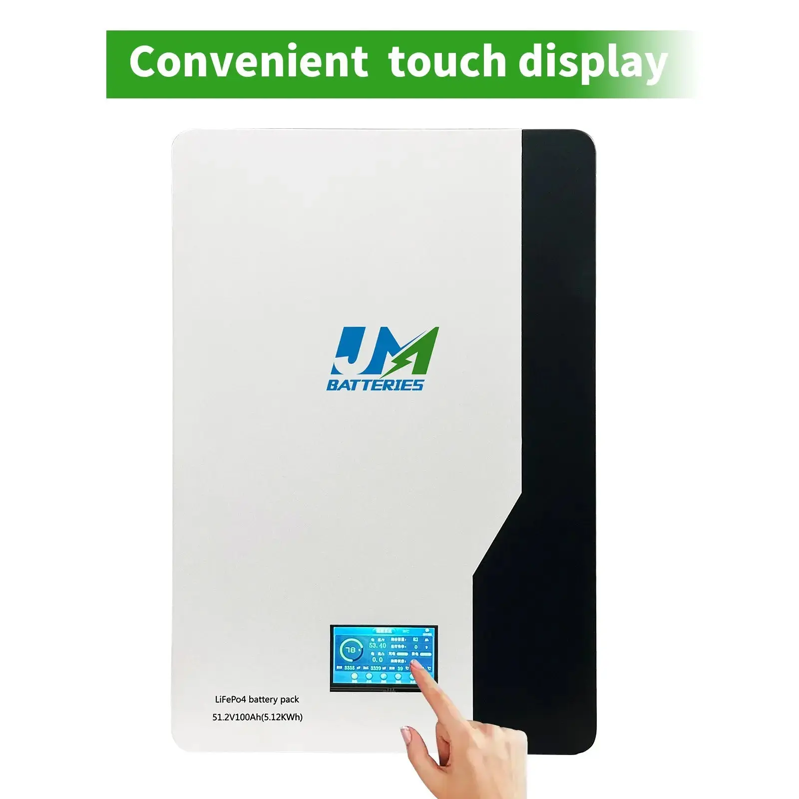 51.2V 100AH 5KWH Wall-Mounted LiFePO4 Battery Pack - Image 2