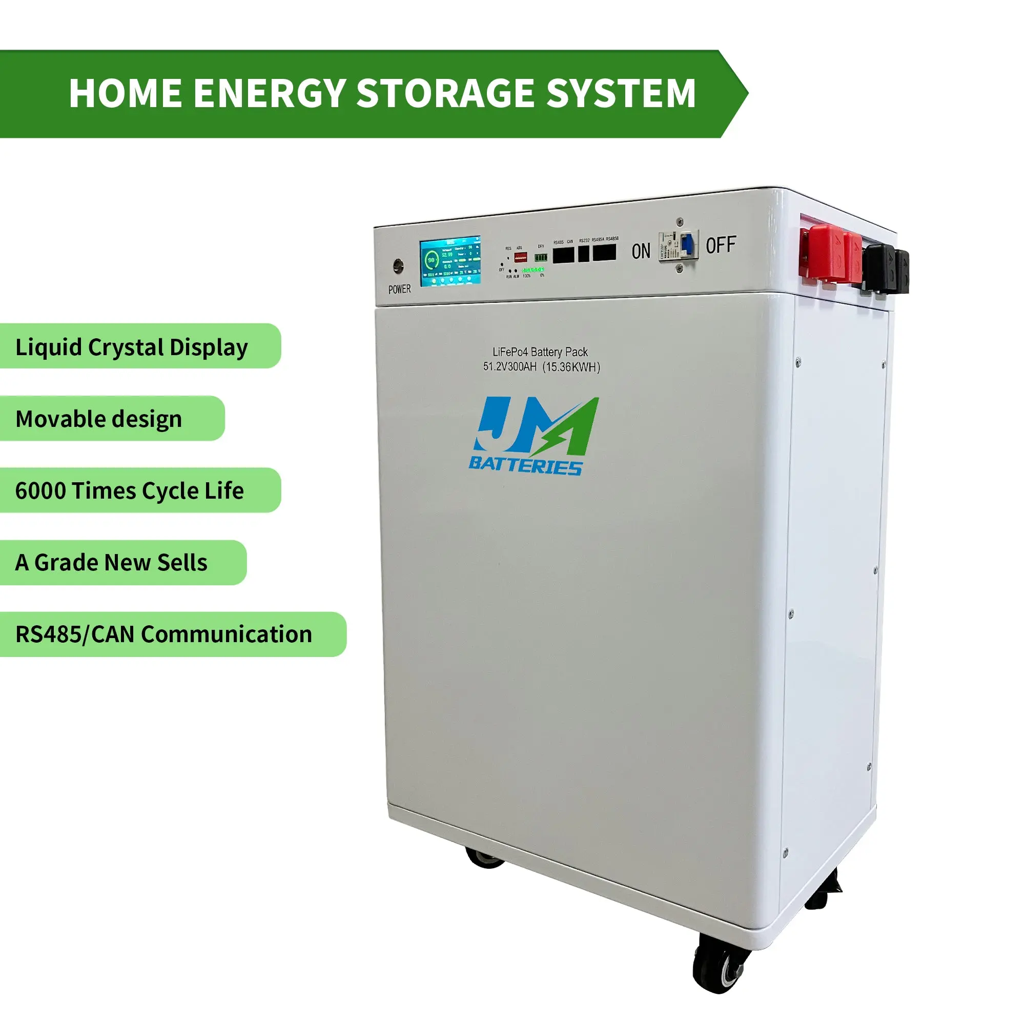 51.2V 300AH Mobile Battery For Solar System - Image 3