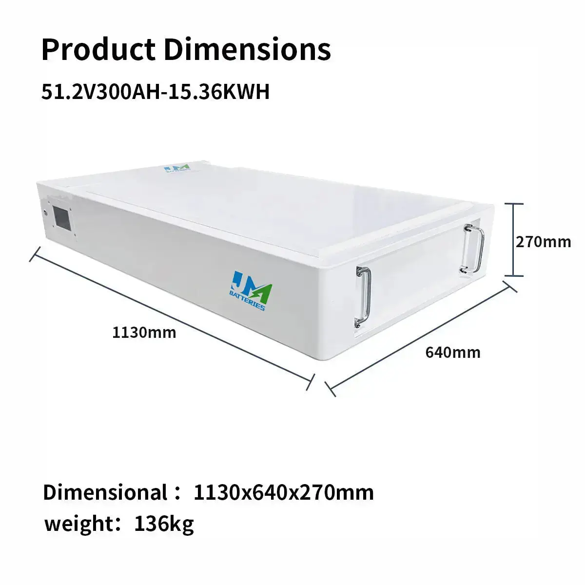51.2V 300ah 600ah 900ah 1200ah Stackable Wall Mounted Lithium Battery - Image 7