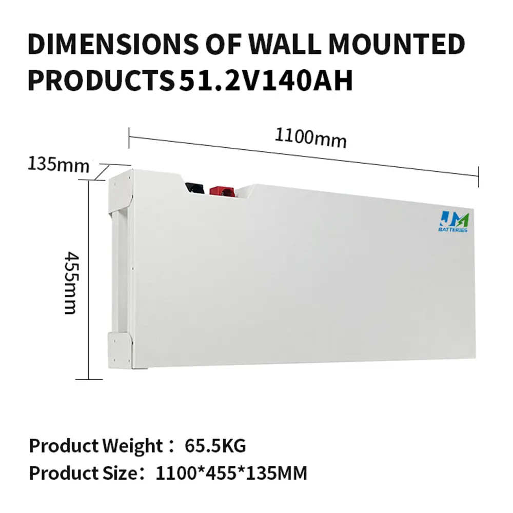 51.2V 140AH Wall Mounted Solar Battery - Image 6