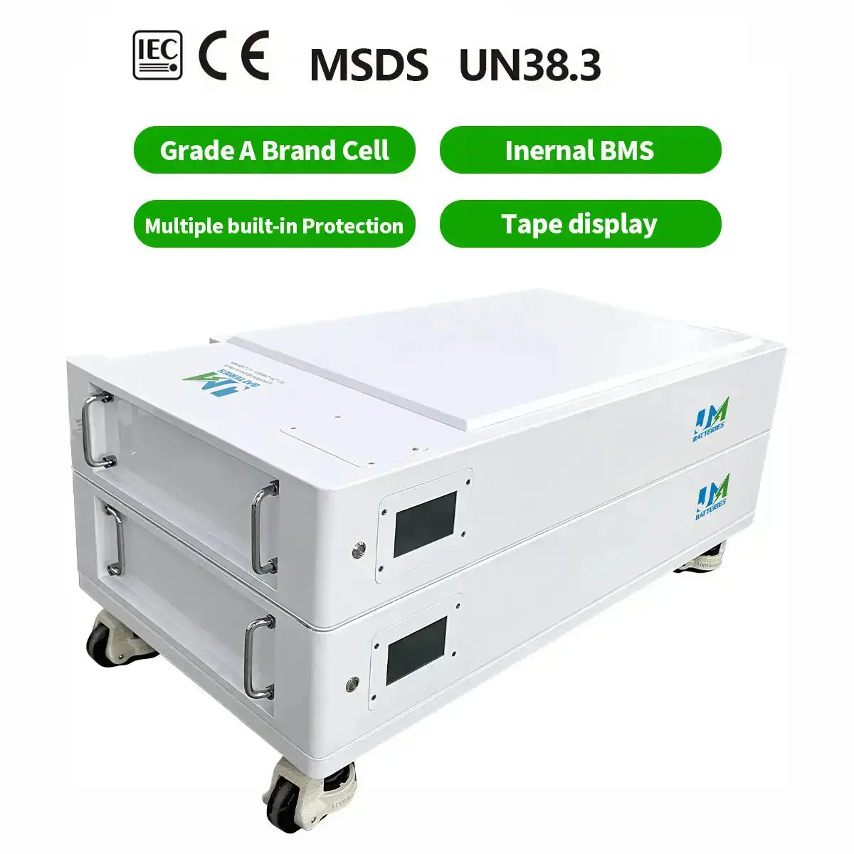 51.2V 600ah 900ah 1200ah Stackable Wall Mounted Solar Battery - Image 3