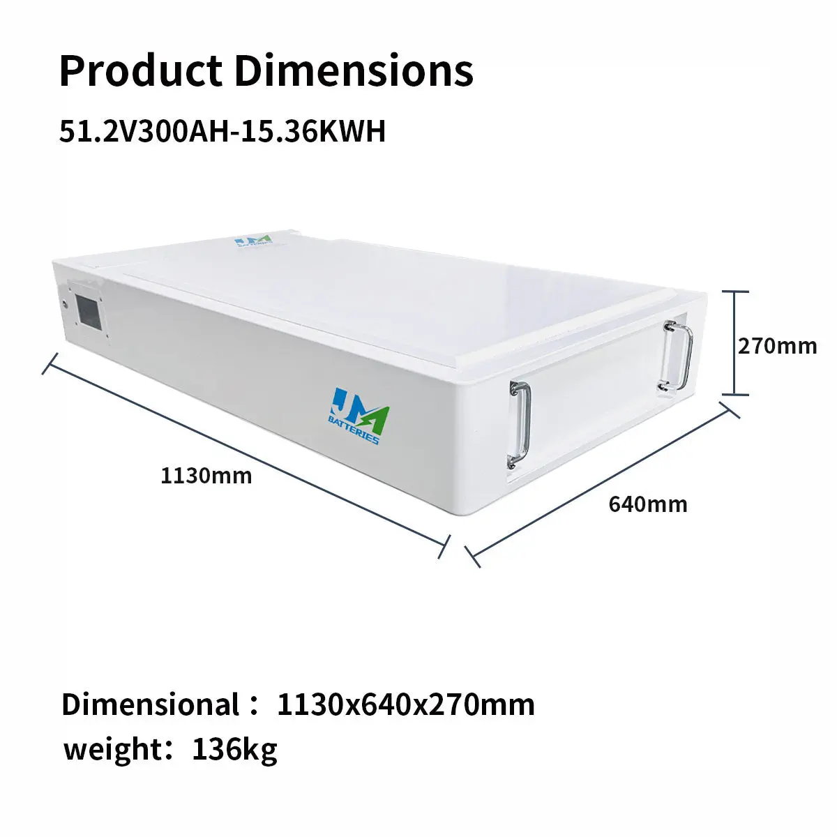 51.2V 300ah 600ah 900ah 1200ah Stackable Powerwall Battery - Image 4