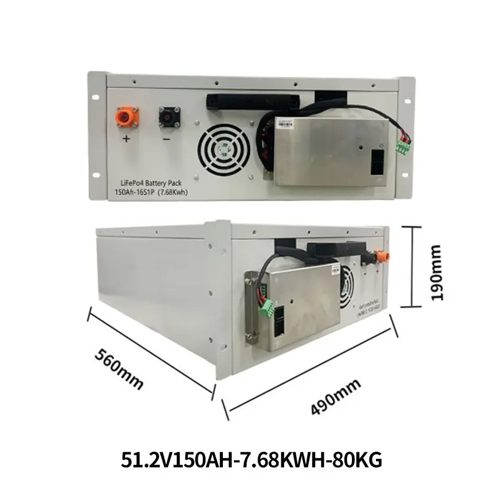 51.2V 150AH 76.8KWH High Voltage Cabinet Solar Energy Storage Battery - Image 3