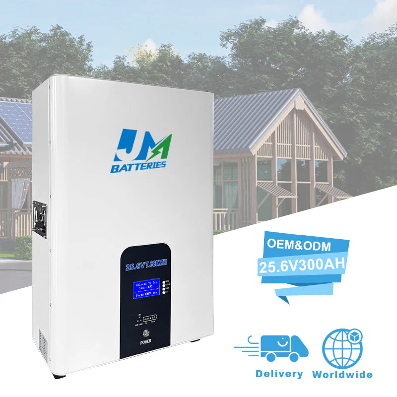 7.68kw Power Wall Install 24V 25.6V 300ah Solar Battery LiFePO4 Lithium Ion Phosphate Battery Pack Solar System for Home Energy Storage - Image 5