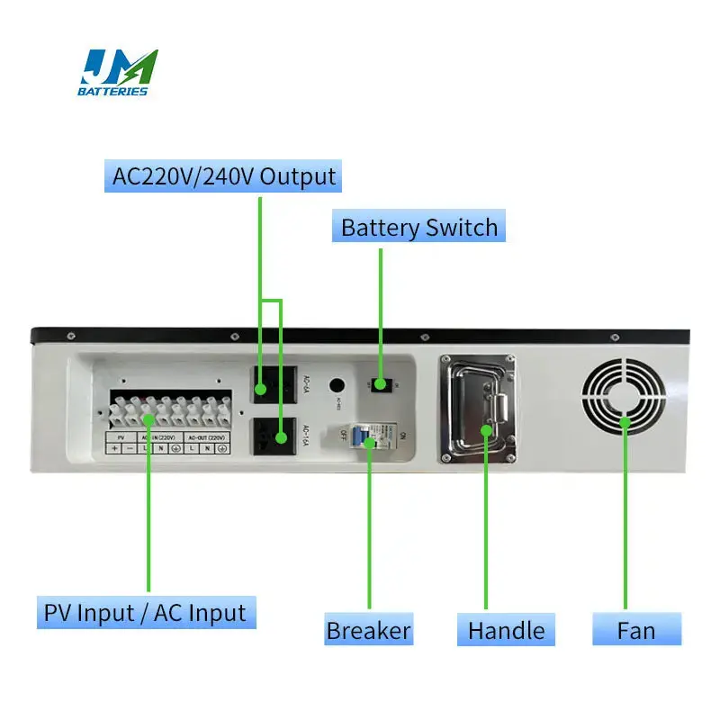 All-In-One 5KW Home Solar Energy Wall-Mounted Inverter 48V 5kWh 2.5kWh Sodium-Ion Battery Hybrid Grid Connection BMS CAN Port - Image 8