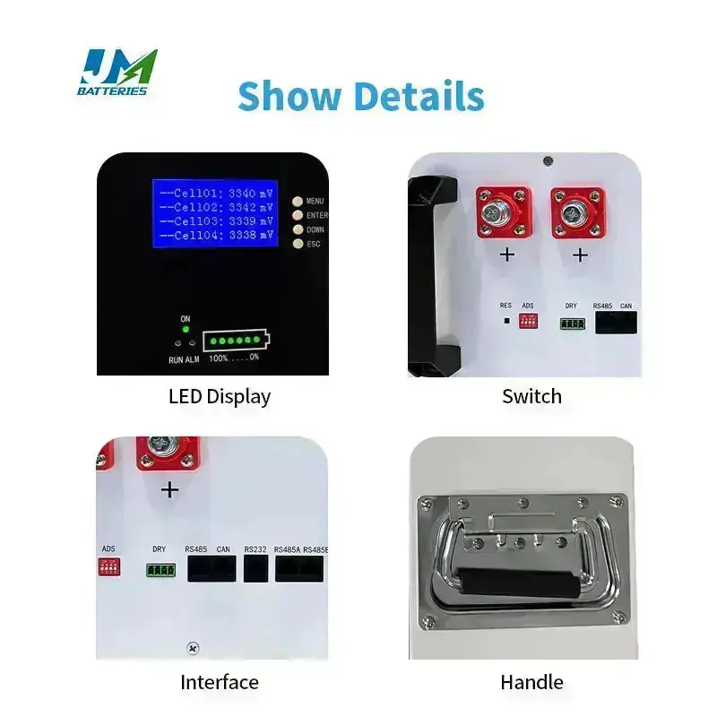 Wall-Mounted 51.2V LFP Battery Ultimate Space-Saving Solution Battery - Image 8