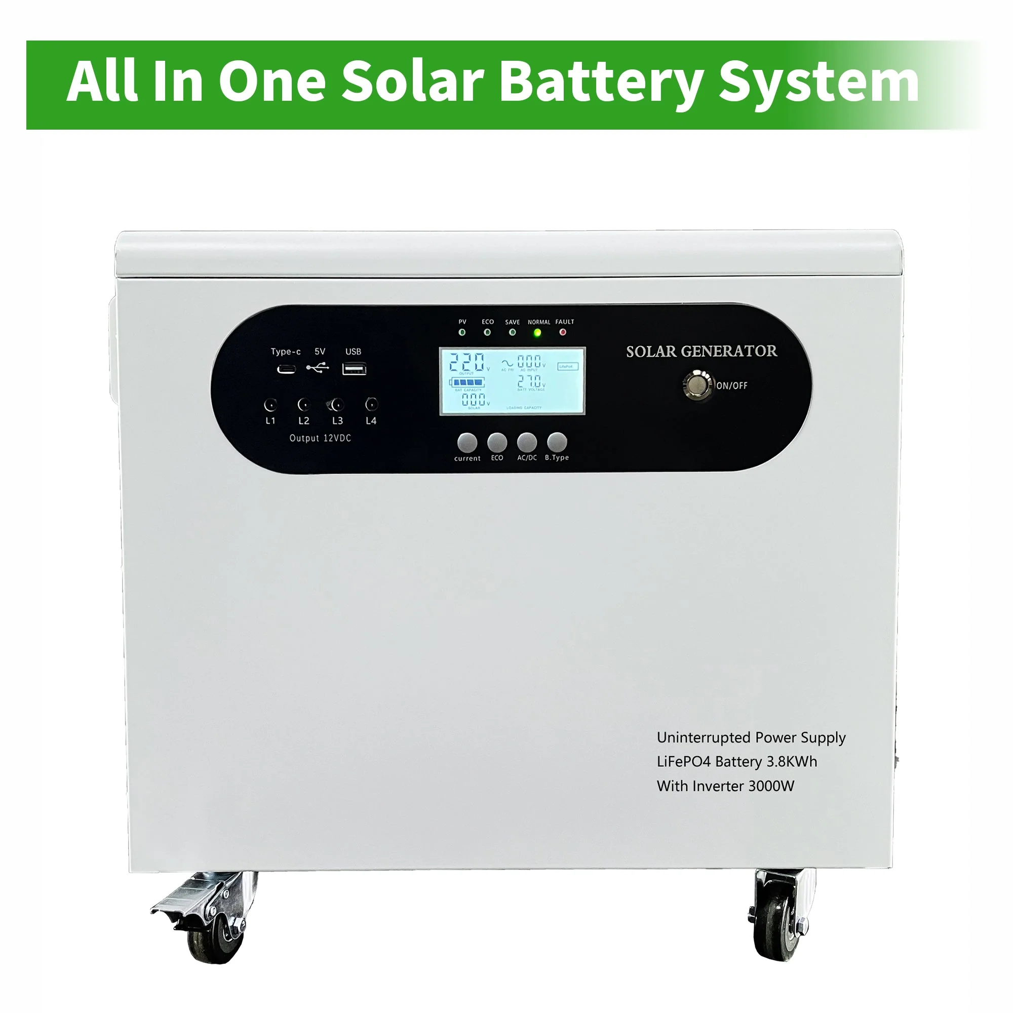 JM  25.6v 100ah 150ah solar battery lithium ion battery all-in-one solar battery systems - Image 2