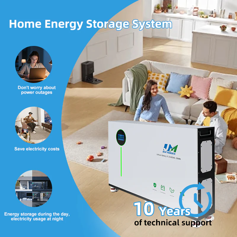 JM 48V 400Ah LiFePO4 Lithium Batteries 20kWh High Capacity Lithium Battery Batteries for Home Solar Energy Storage and Backup Power - Image 6
