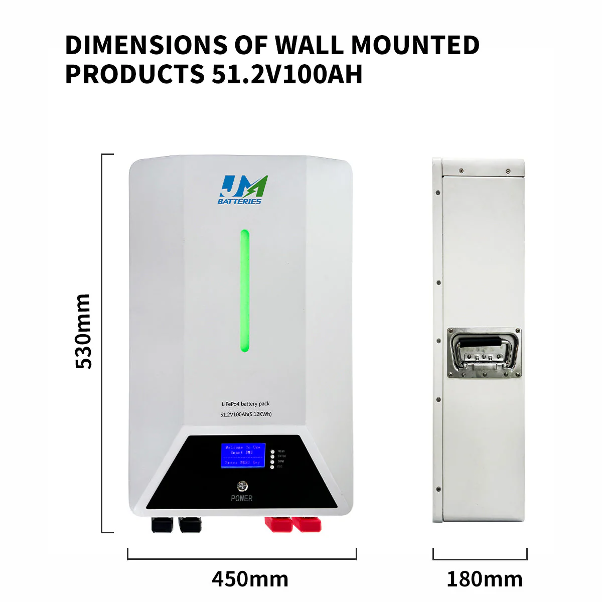 JM 48V 51.2V Powerwall Home Battery 100ah 200ah 15Kwh lifepo4 lithium battery - Image 2