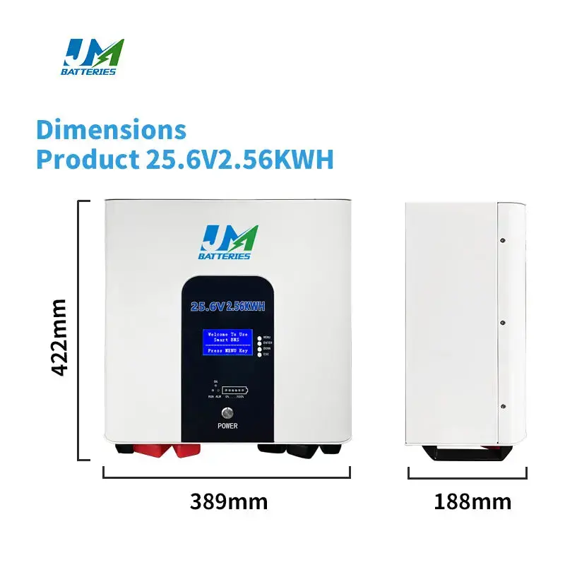 JM Factory 5Kw 24v 25.6V Solar Inverter Home Lifepo4 Powerwall 100Ah 300Ah Lithium Battery CAN Communication Port Split Type - Image 2