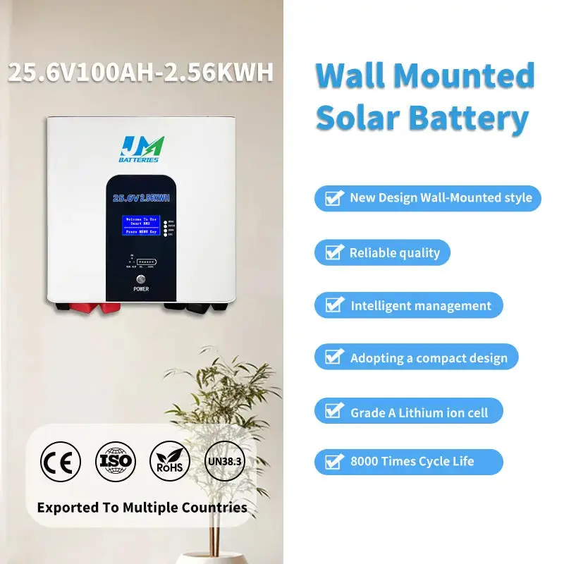 JM Factory 5Kw 24v 25.6V Solar Inverter Home Lifepo4 Powerwall 100Ah 300Ah Lithium Battery CAN Communication Port Split Type - Image 4