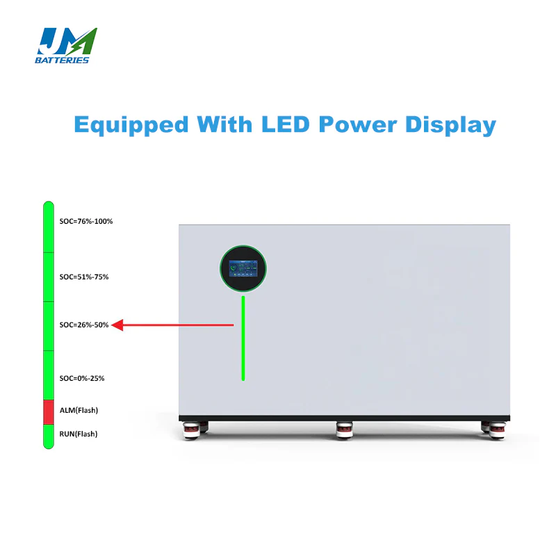 JM Rechargeable Deep Cycle LiFePO4 Lithium Battery 48 Volt 400Ah 20kWh for Solar Panel Off Grid Energy Storage - Image 2