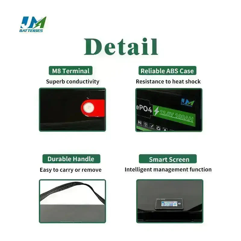 JM 12.8v 100ah 200ah 300ah New Lithium Batteries High Performance And  Endurance Battery - Image 11