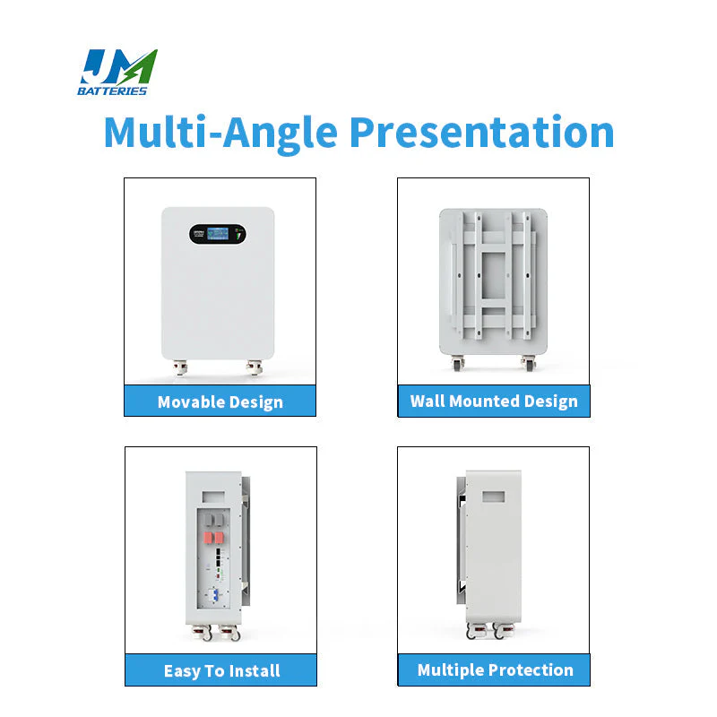 JM Li-ion Wall-Mounted 300Ah Lithium Solar Battery 15kWh Floor Mounted Lifepo4 Battery Mobile 51.2V Home Energy Storage System - Image 6