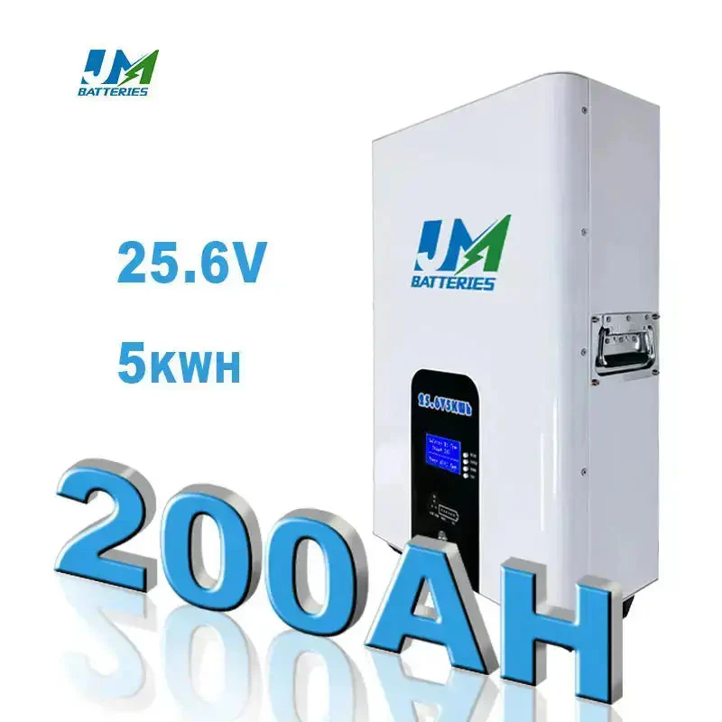 JM New Wall-Mounted Home Energy Solution 25.6V 100ah 200ah 300ah Battery Storage System for Reliable Backup Battery - Image 6