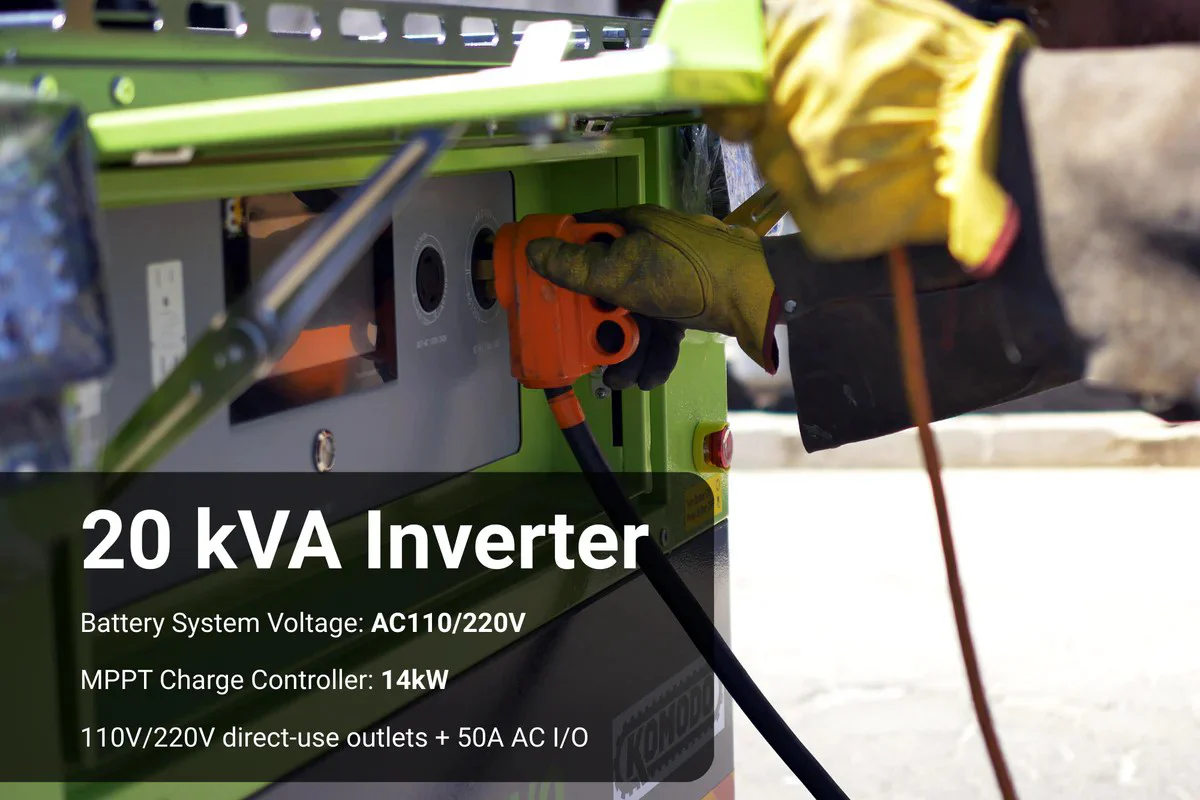 JM Industrial Power Deep Cycle Battery with 20kVA Inverter for Heavy-Duty Construction Tools - Image 4