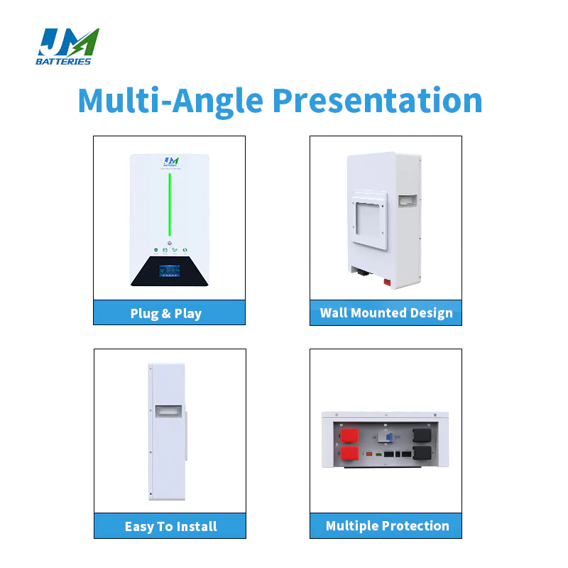 JM Supplier Wall Mounted 5kwh 48V 100ah li ion battery With Wiwf Bluetooth And BMS System - Image 4