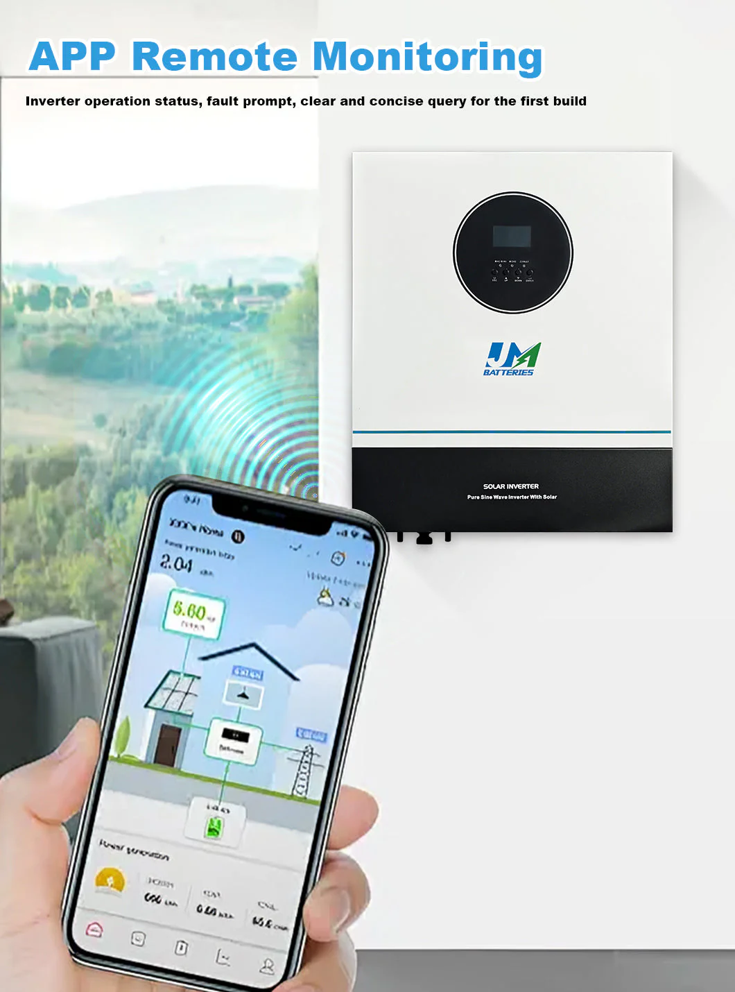 Jm Top Selling Personalized lithium battery solar and power inverter off Grid Pure Sine Wave 6.2kwh 220V 50Hz Hybrid Solar Inverter use for lithium ion battery - Image 6