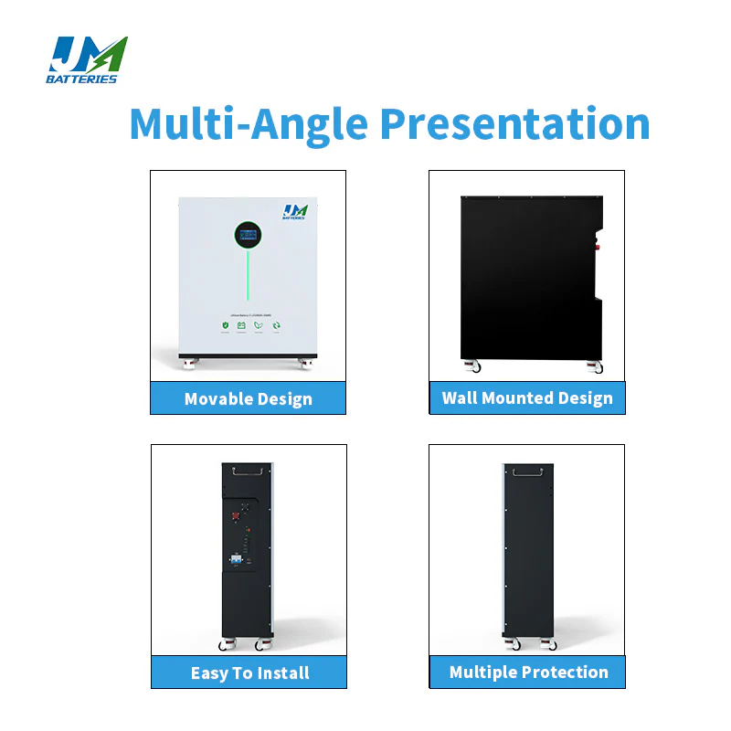 JM 48V 51.2V 560ah 600ah 30kwh LiFePO4 Lithium Battery with BMS for Solar Home Energy Storage System - Image 5