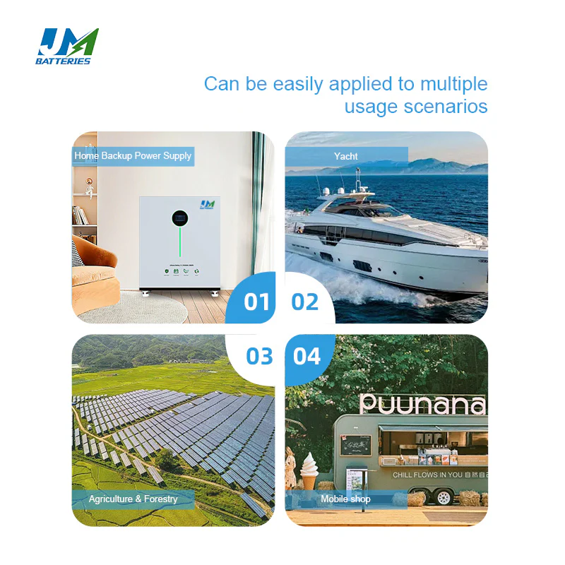 JM 48V 51.2V 560ah 600ah 30kwh LiFePO4 Lithium Battery with BMS for Solar Home Energy Storage System - Image 6