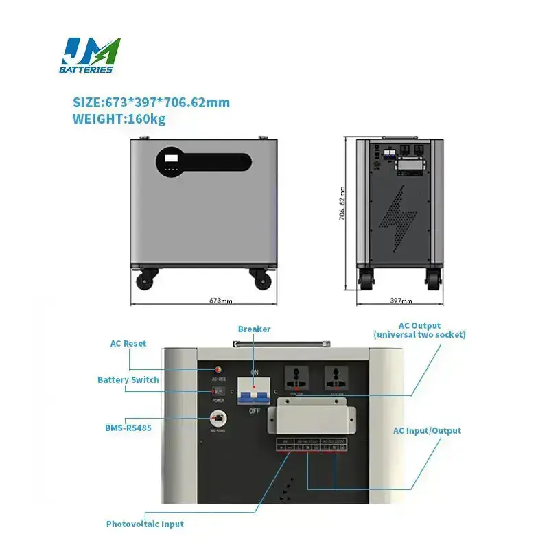 Revolutionary All-in-One Battery 51.2V 100AH 200AH 300AH Ultimate Power Compact Design Battery - Image 4