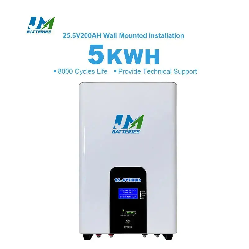 Sleek Wall-Mounted Design 25.6V 100ah 300ah 200Ah Battery for Efficient Energy Storage Battery - Image 8