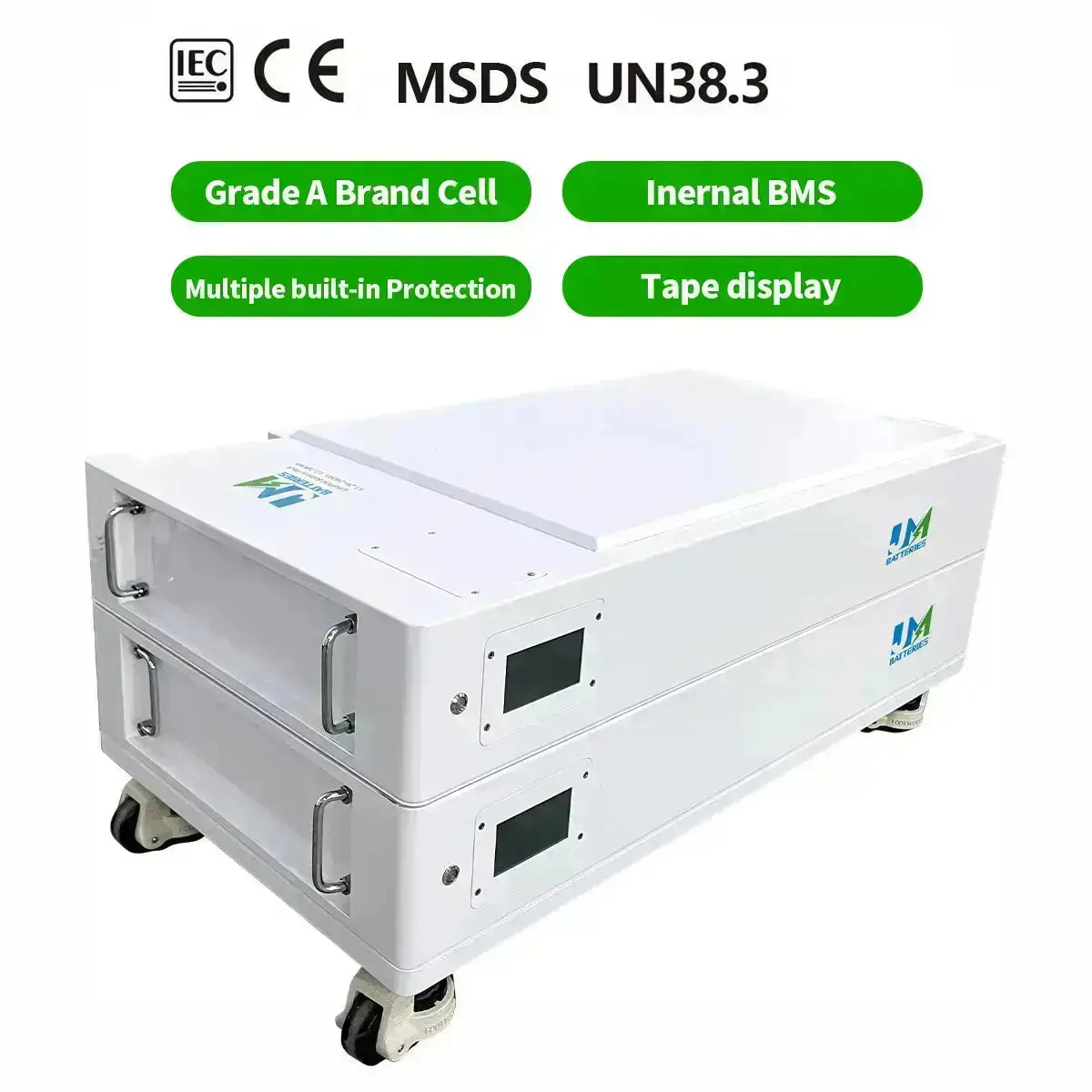 Solar System Lithium Battery 48V 51.2V 100AH 200AH 300AH Batteries Stackable and Wall-Mounted Battery - Image 4