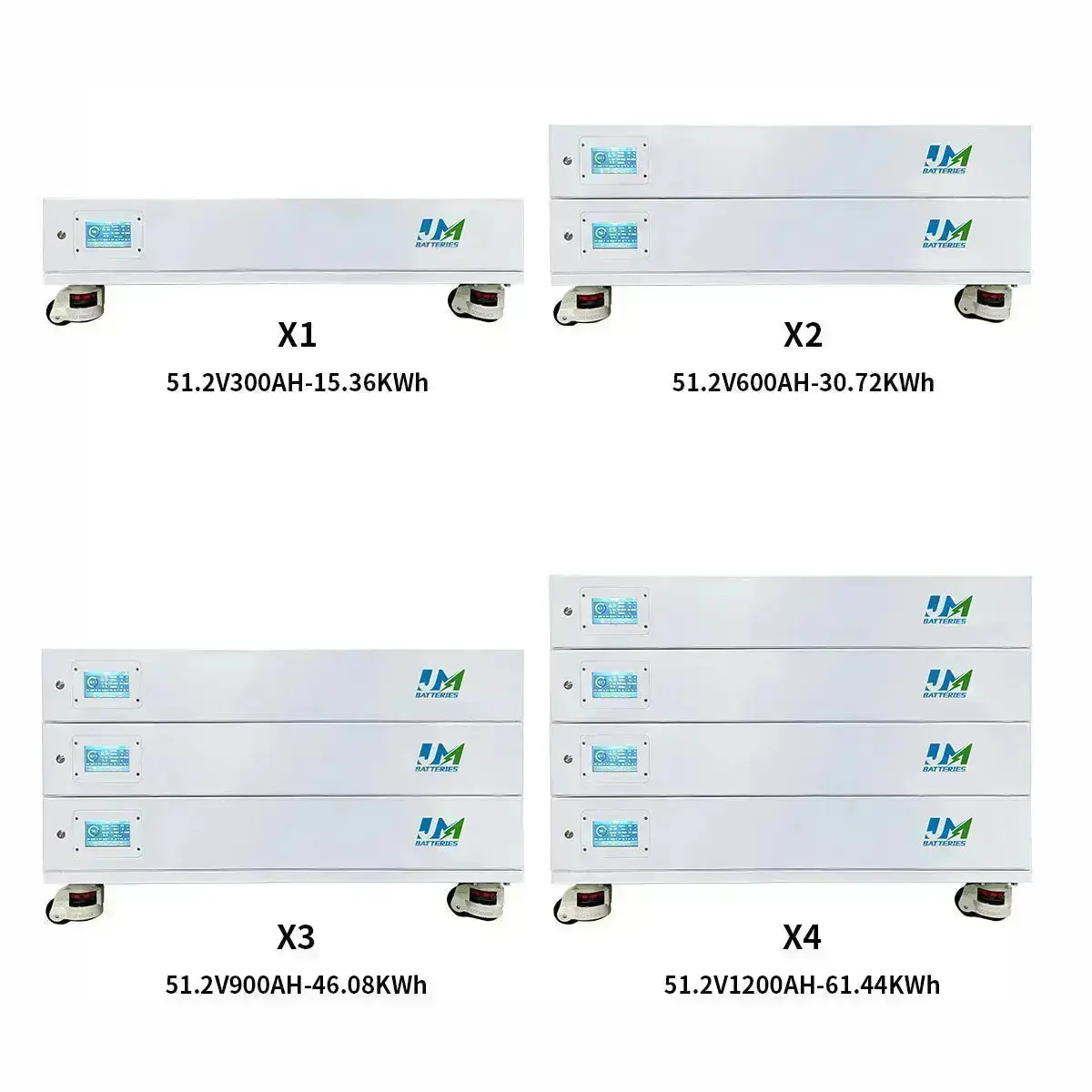 Solar System Lithium Battery 48V 51.2V 100AH 200AH 300AH Batteries Stackable and Wall-Mounted Battery - Image 7