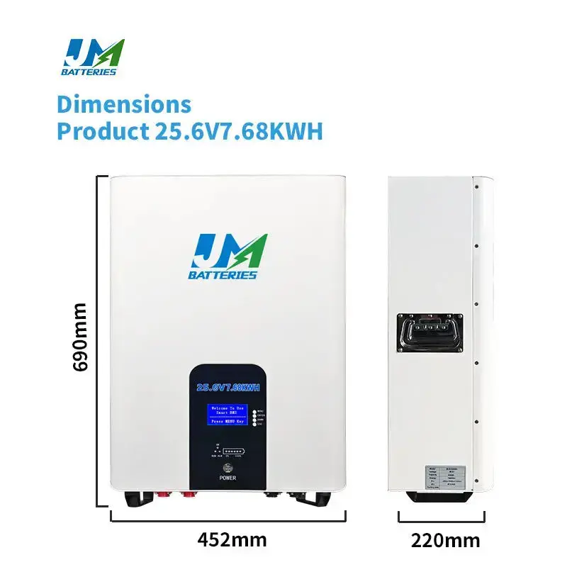 JM Wall-Mounted Lithium Battery 25.6V Multiple Capacities 100ah 200ah 300ah High-Capacity Lithium Battery - Image 6
