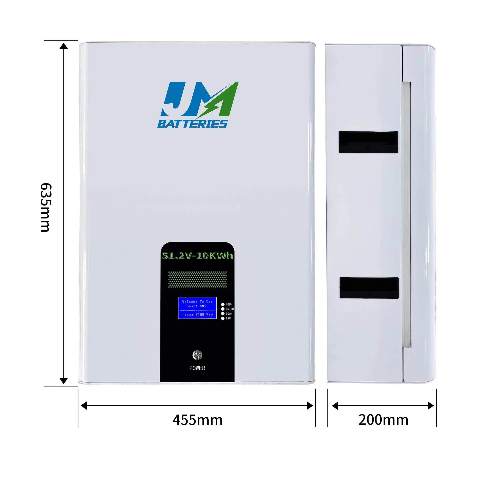 Wall Mounted Solar Battery 51.2V 200Ah Storage Lithium Battery - Image 2
